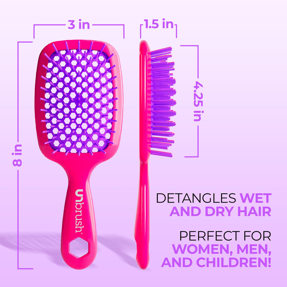 FHI Heat UNbrush lightweight handle detail for comfortable control and durable grip