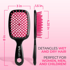 FHI Heat UNbrush in hand to show compact size and ergonomic comfort