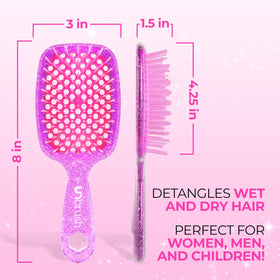 FHI Heat UNbrush held in hand to show scale, lightweight 1.5 oz comfort