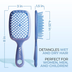FHI Heat UNbrush held in hand showing lightweight 1.5 oz handle for easy use