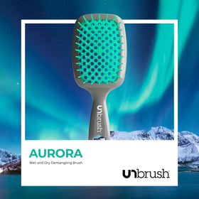 FHI Heat UNbrush working on curly hair to reduce breakage and maintain volume