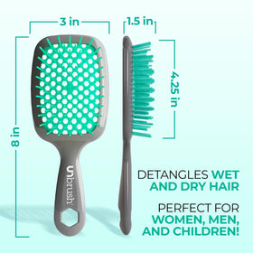 FHI Heat UNbrush lightweight handle and grip for comfortable, fatigue-free brushing