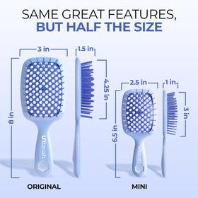 FHI Heat close-up of DuoFlex anti-static bristles demonstrating gentle detangling benefit