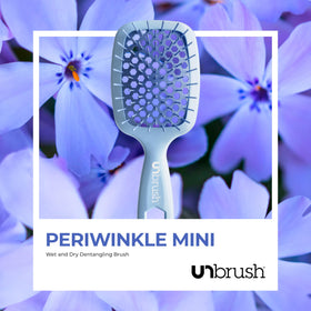 FHI Heat styling dry hair with mini brush to smooth and reduce flyaways quickly