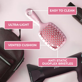 FHI Heat UNbrush Mini smoothing dry hair to reduce frizz and finish styling quickly