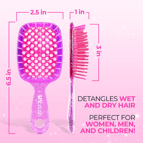 FHI Heat UNbrush Mini held in hand demonstrating lightweight 1.2 oz travel convenience