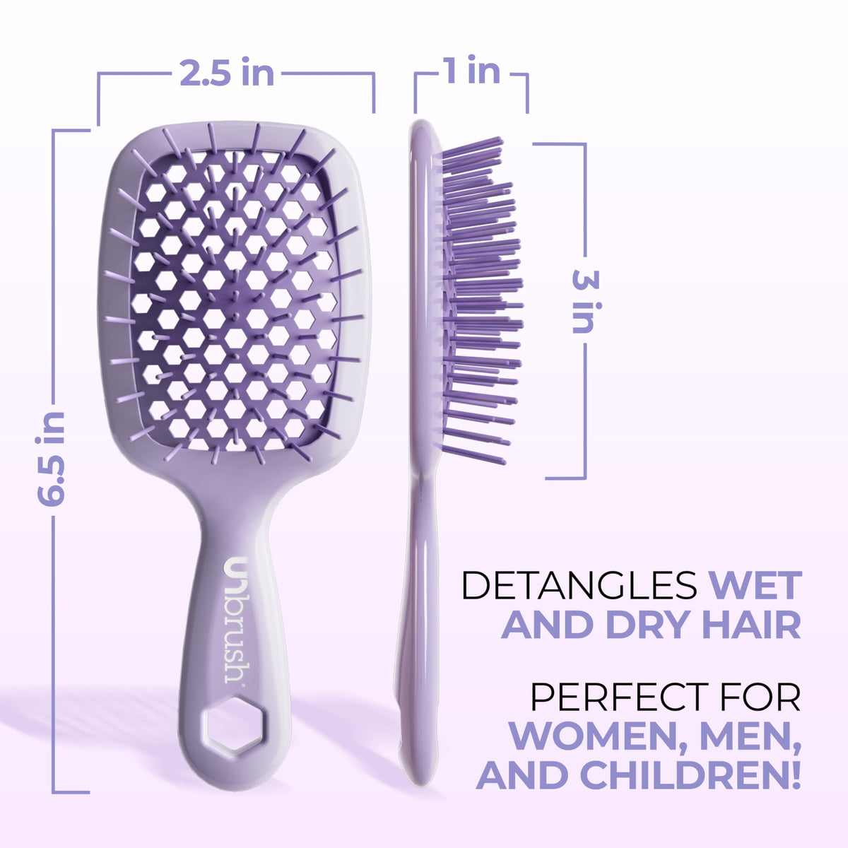 FHI Heat UNbrush detangling wet hair demonstrating safe wet-hair use and reduced breakage