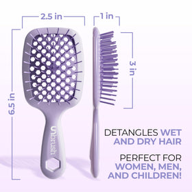 FHI Heat UNbrush detangling wet hair demonstrating safe wet-hair use and reduced breakage