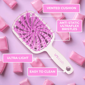 FHI Heat brush detangling wet hair gently to reduce breakage benefit