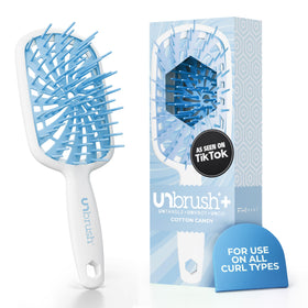 FHI Heat front view of UNbrush Plus showing full brush and lightweight profile benefit