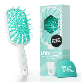 FHI Heat UNbrush Plus front view showing ergonomic shape and lightweight benefit