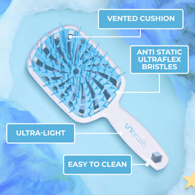 FHI Heat UNbrush Plus smoothing curly hair to reduce frizz and ease styling