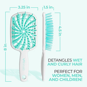 FHI Heat brush held in hand showing scale and ultra-light comfortable grip