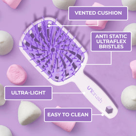 FHI Heat brush detangling wet curly hair for reduced breakage and smoothness