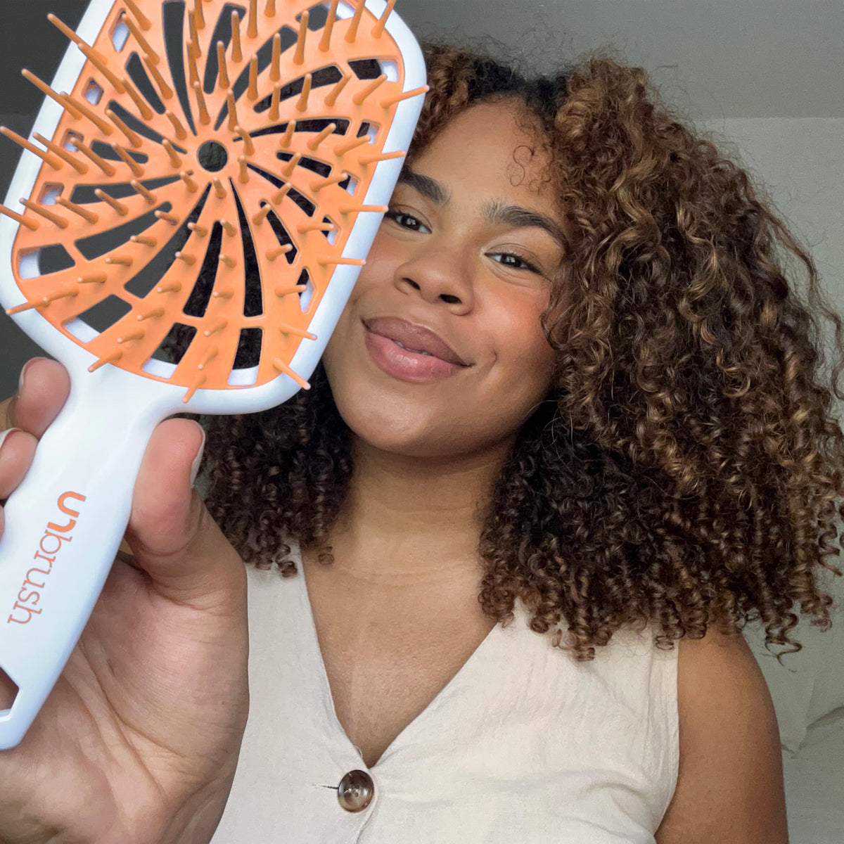 FHI Heat brush on bathroom counter suggesting everyday styling convenience benefit
