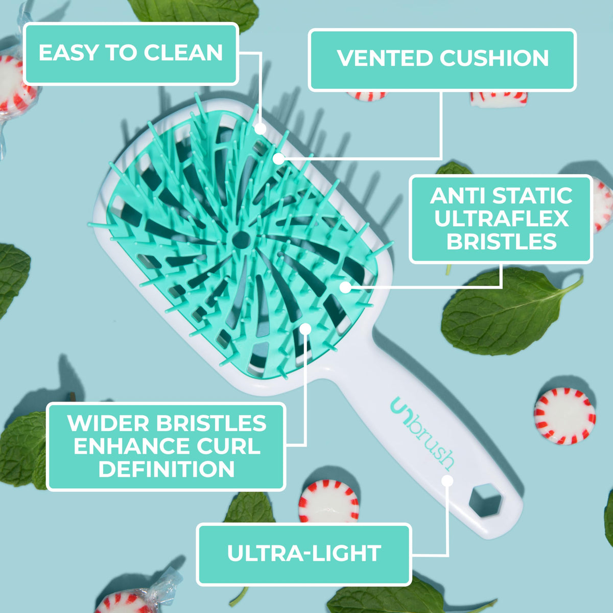FHI Heat brush detangling wet hair demonstrating safe, effective wet-use