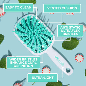 FHI Heat brush detangling wet hair demonstrating safe, effective wet-use