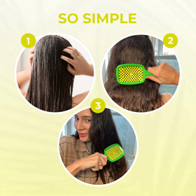 FHI Heat UNbrush held in hand to show travel-friendly size and portability