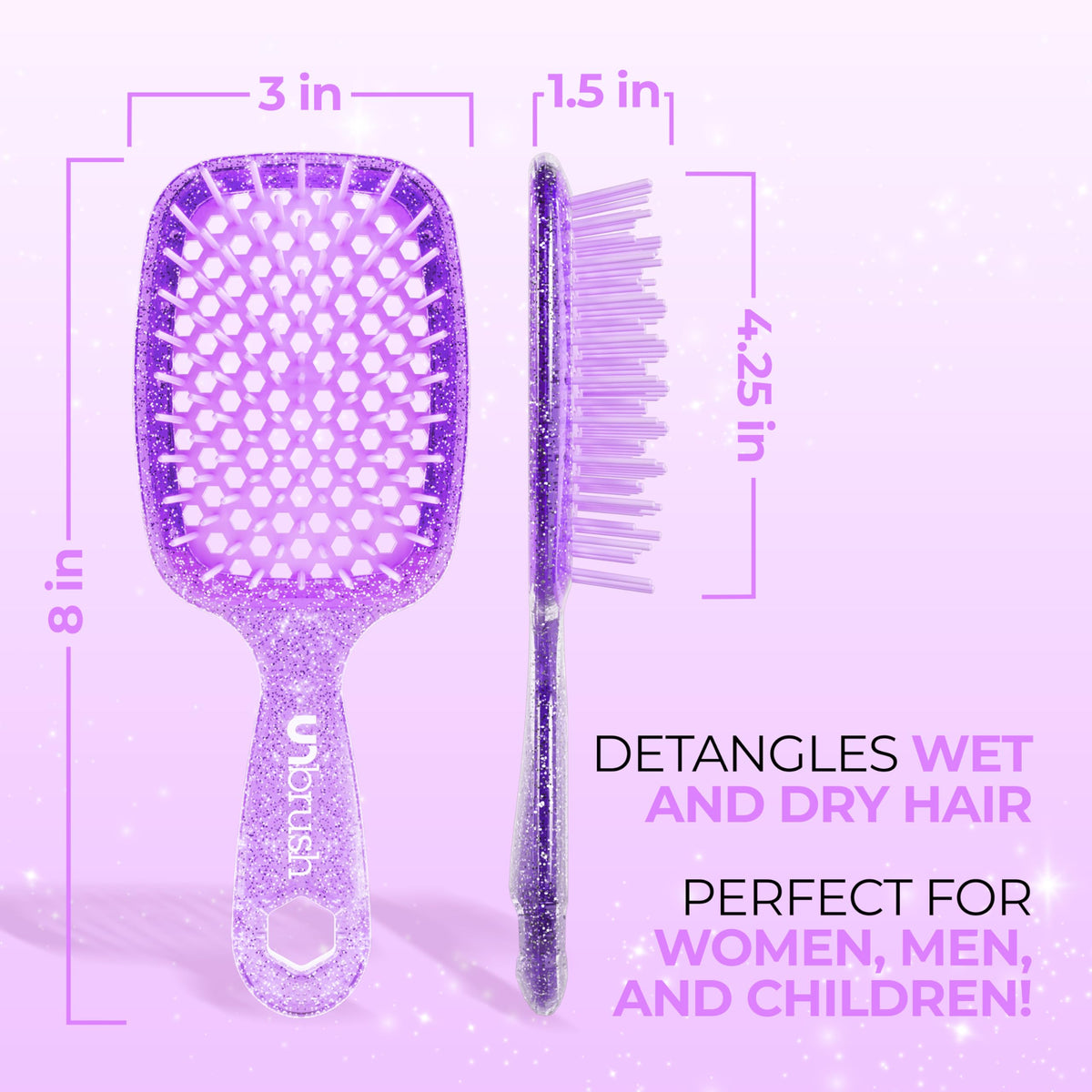 FHI Heat UNbrush vented back cushion detail showing open design for faster airflow while drying