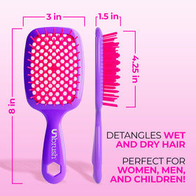 FHI Heat UNbrush vented back view illustrating open cushion that speeds up blow-drying