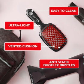 FHI Heat Unbrush used on wet hair demonstrating gentle detangling after shower