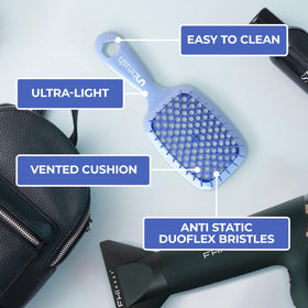FHI Heat UNbrush detangling wet hair smoothly with less tugging and pain
