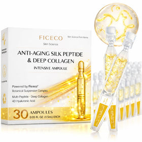 Ficeco front packaging showing sleek ampoule and brand benefit