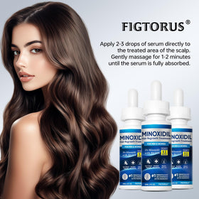 FIGTORUS scalp application demonstration on part line illustrating targeted use and coverage
