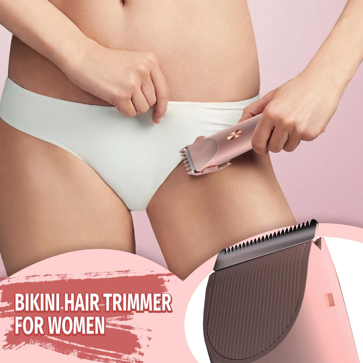 FIMOSON trimmer in shower demonstrating IPX7 waterproof convenience benefit