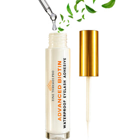Fine Threads Pro front packaging showing clear adhesive bottle and label benefit