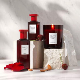 Fine'ry bottle beside everyday items showing 60mL travel-friendly size benefit