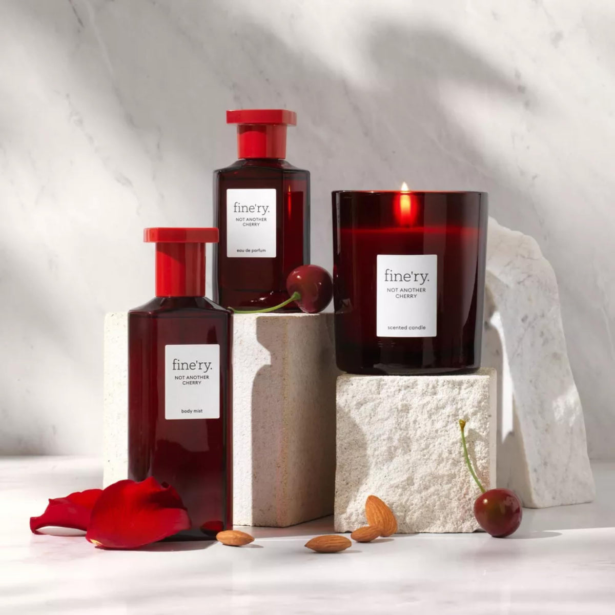Fine'ry mist spraying onto wrist, quick refresh and long-lasting fragrance