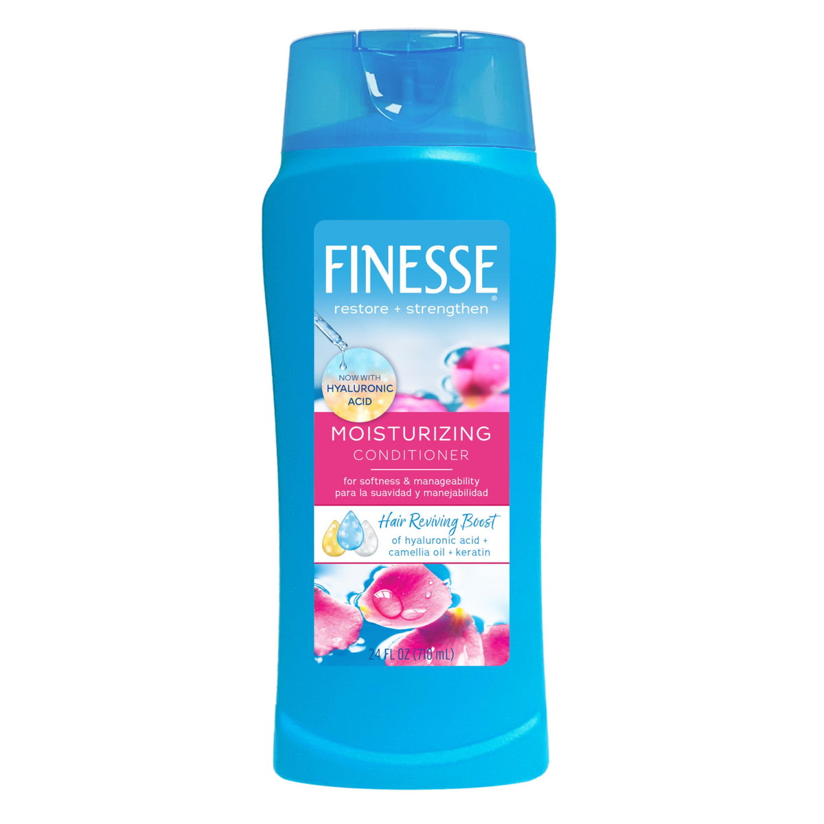 FINESSE front packaging 24oz shows bottle and benefits