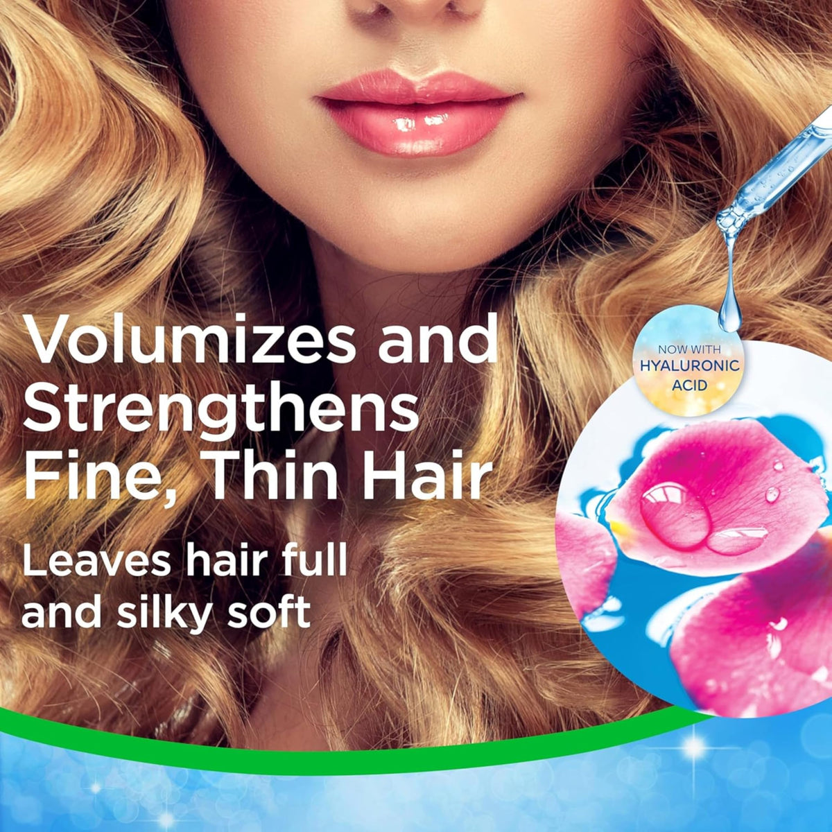 FINESSE label and pump detail highlighting ingredients and clarity benefit