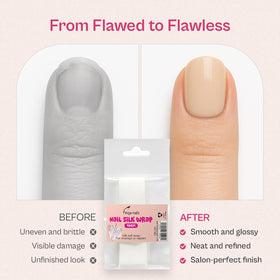 Finga-Nails application on nail demonstrating quick emergency repair benefit