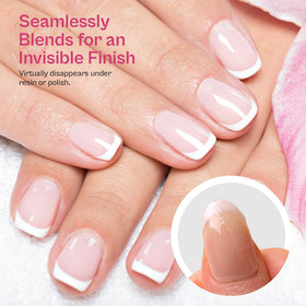 Finga-Nails before and after polish showing discreet concealed repair benefit