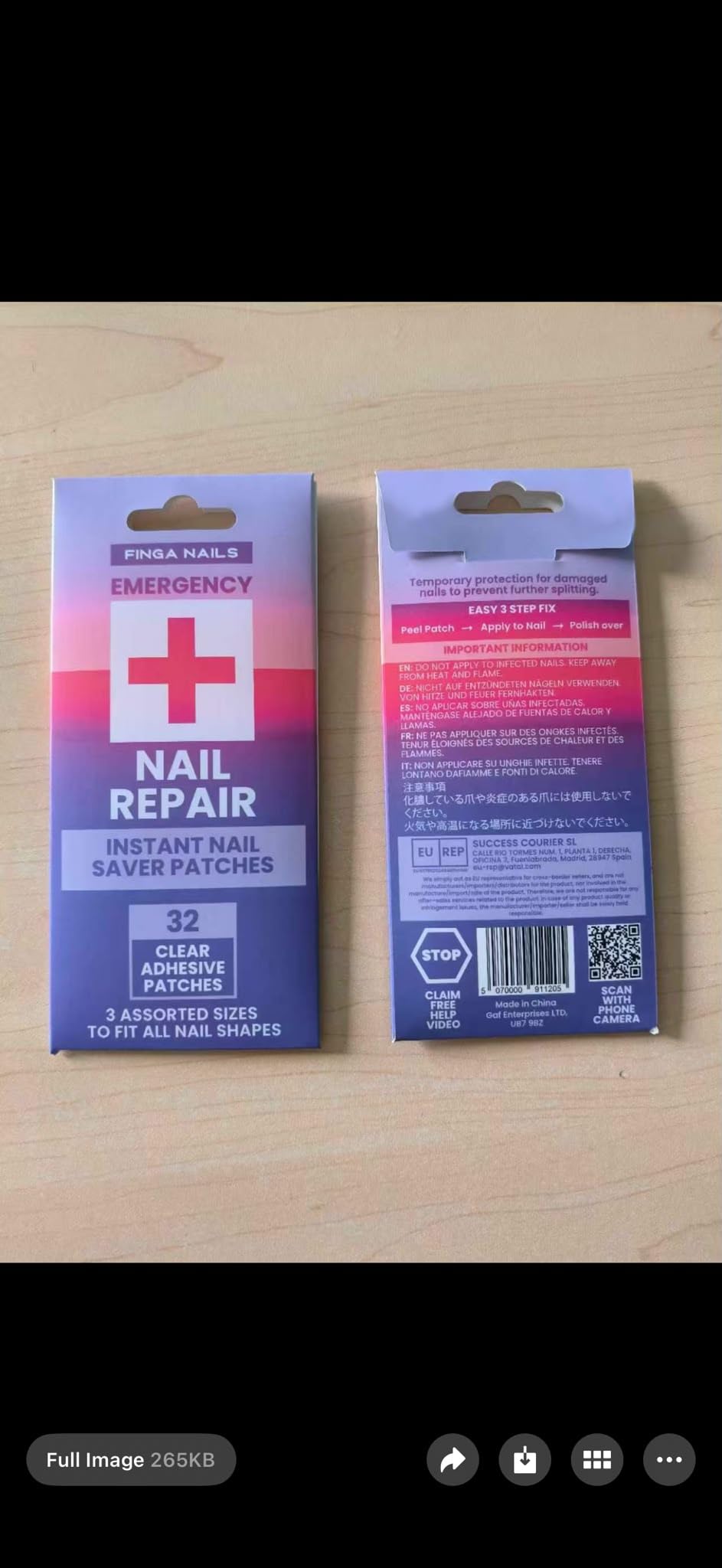 Finga-Nails kit staged in a purse showing portability and quick repairs