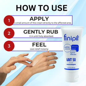 finipil label details highlighting patented formula and FDA-registered status