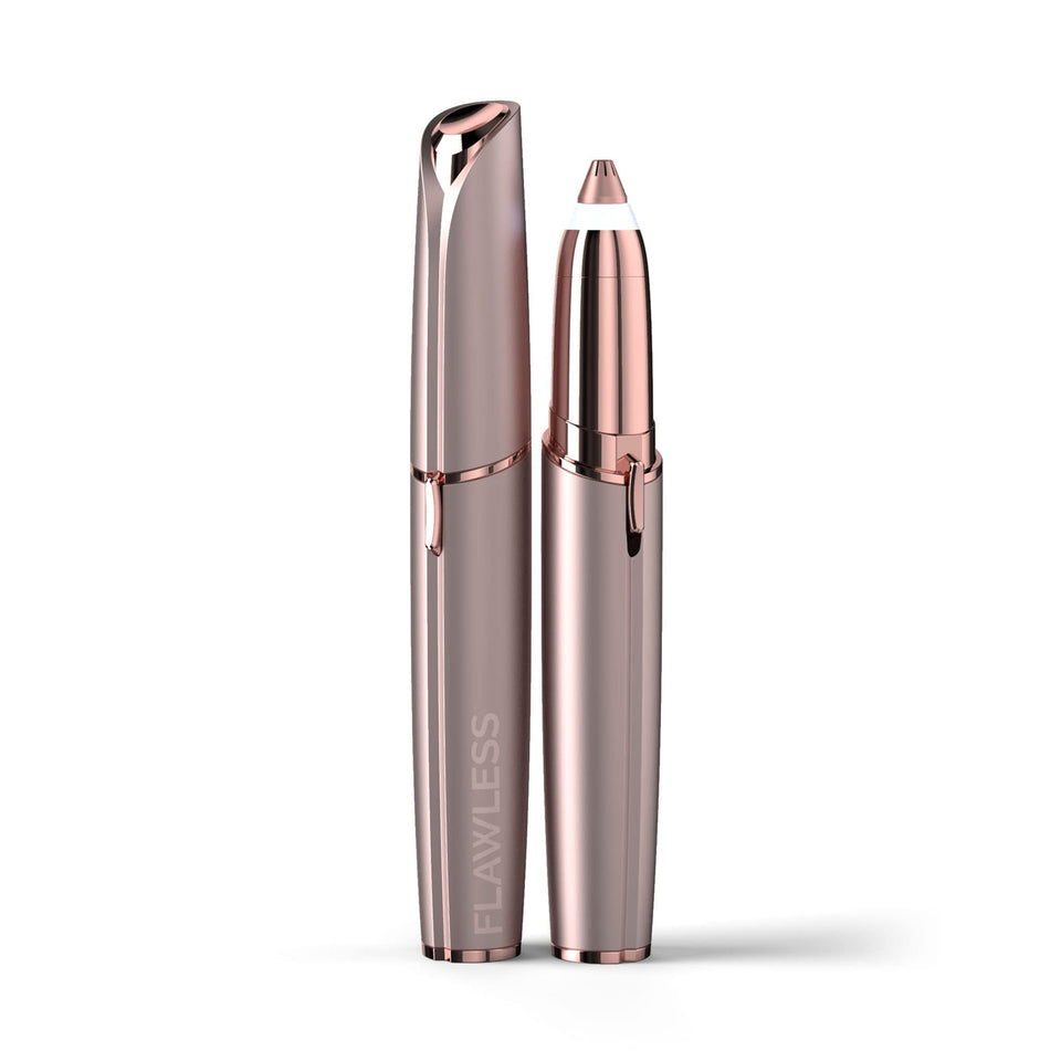 Finishing Touch front view showing compact razor for precise brow shaping