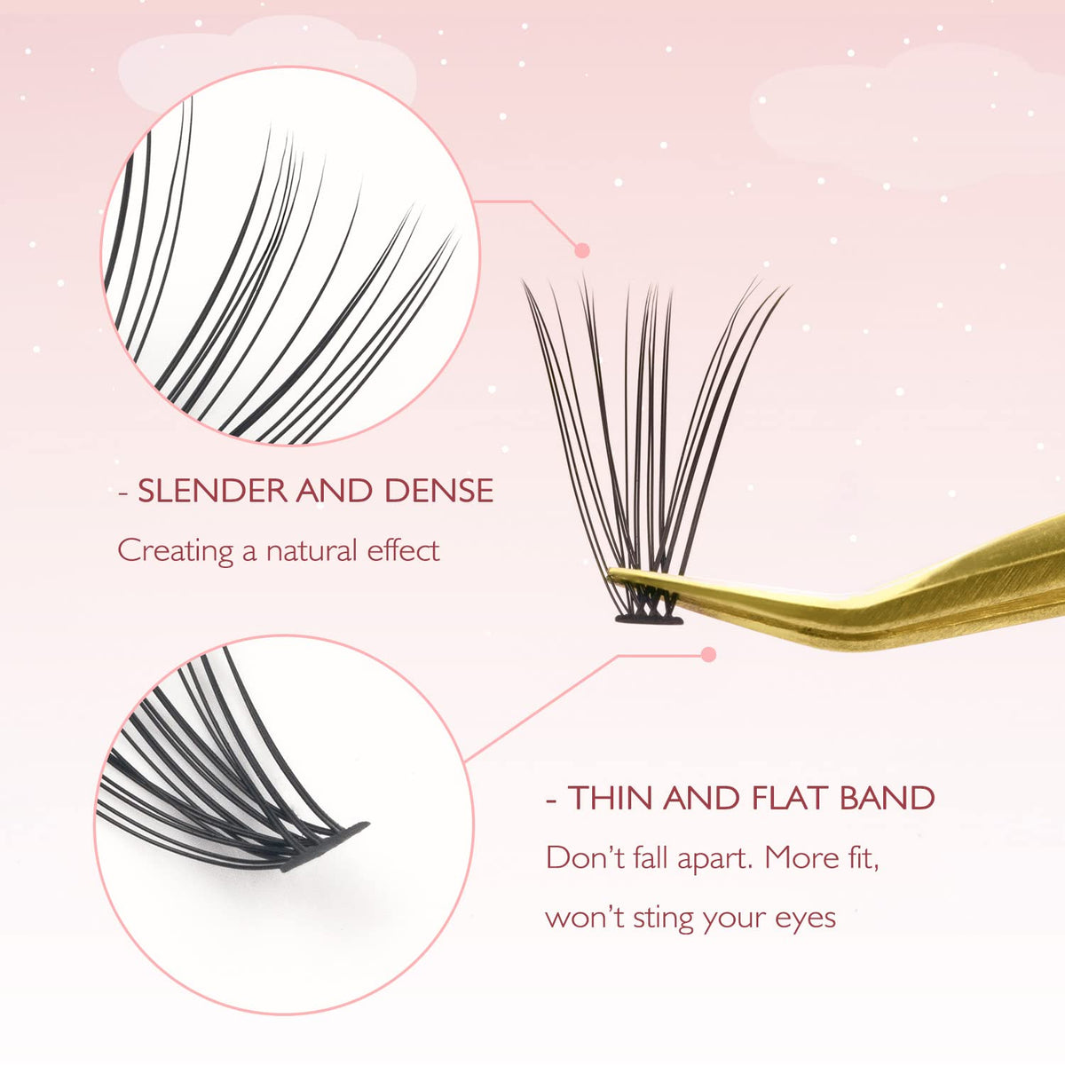 FinyDreamy tray view with mixed 8–12mm lengths for custom styling
