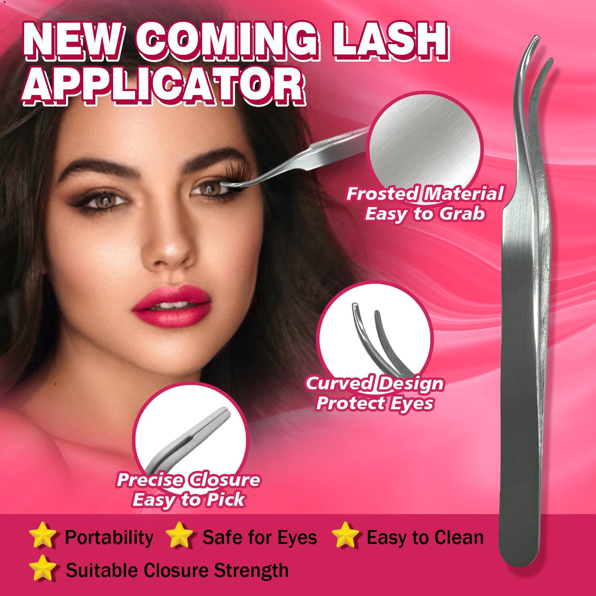 FinyDreamy precision tweezer detail for accurate placement and control