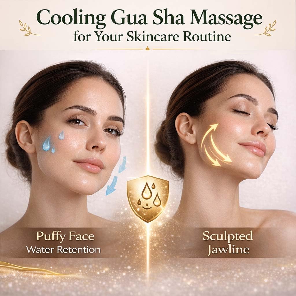 Fiora Naturals gua sha held in hand showing size and ergonomic fit