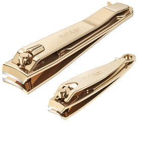 firiKer golden front packaging showing elegant, durable nail clippers and inclusive set benefit