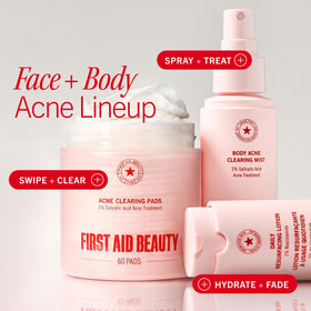 First Aid Beauty used pad being discarded to emphasize single-use hygiene