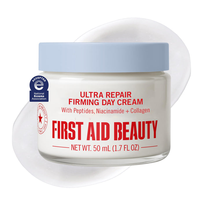 First Aid Beauty front jar showing product and branding for quick identification and trust