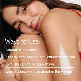 First Aid Beauty results on skin after use showing smoother texture