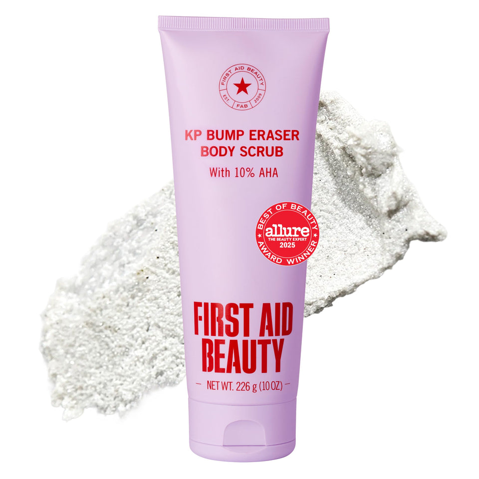 First Aid Beauty jar front view showing product packaging and branding benefits