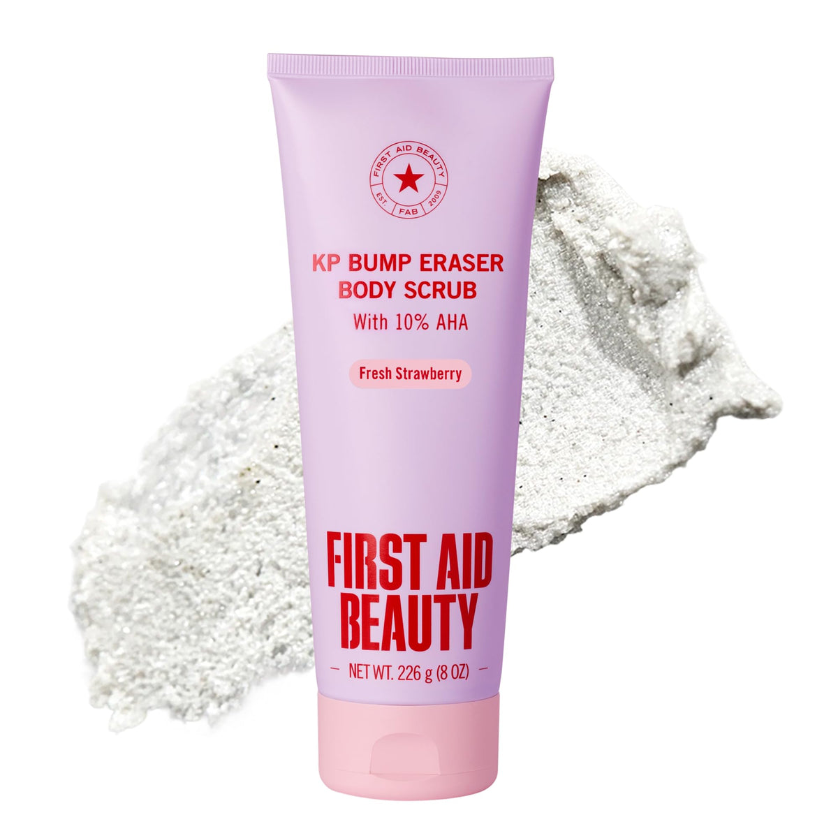 First Aid Beauty front packaging showing product name and strawberry scent benefit