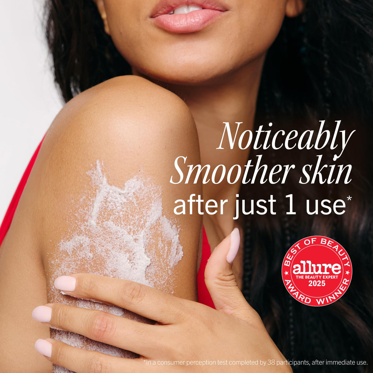 First Aid Beauty pumice beads detail highlighting physical exfoliation
