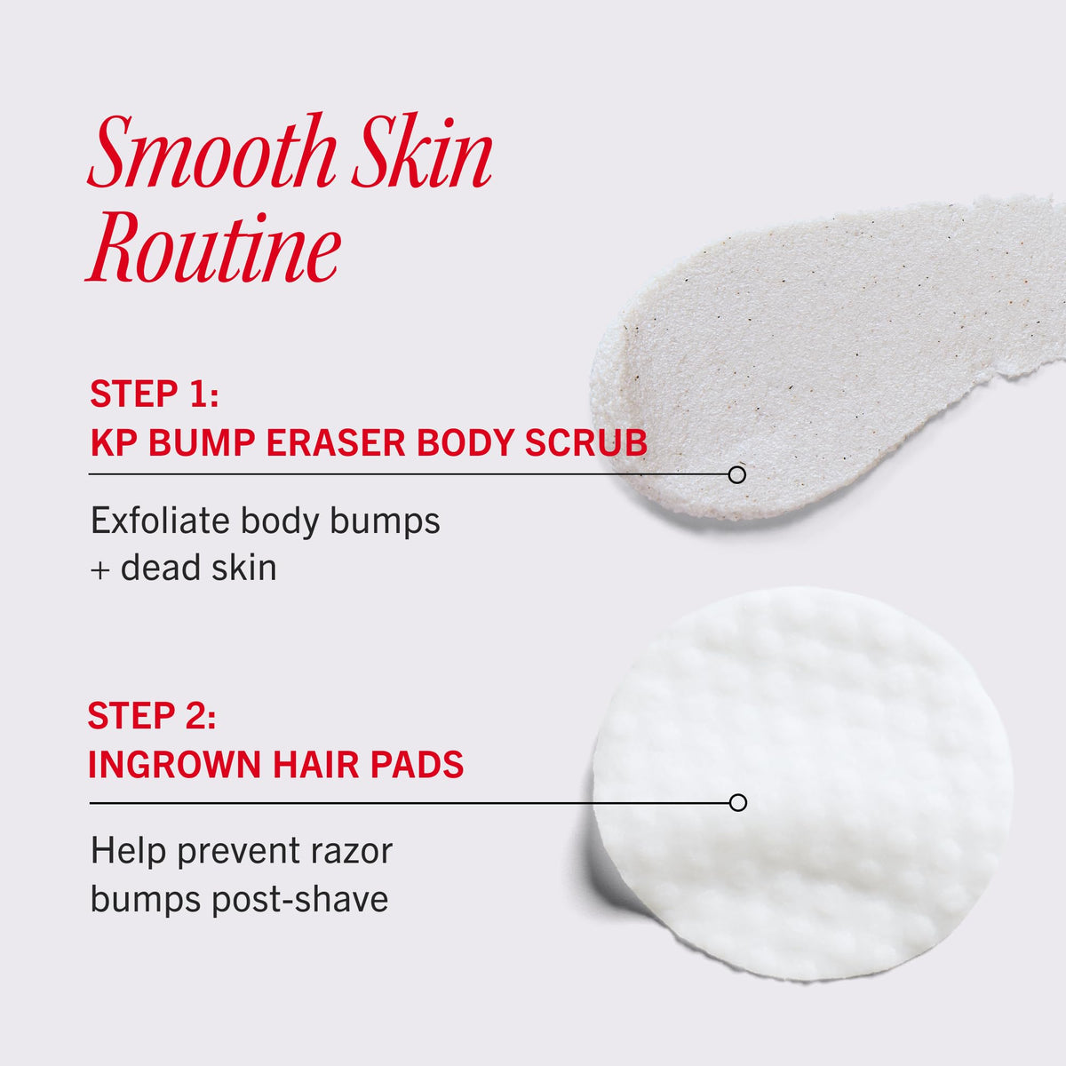 First Aid Beauty lifestyle image of smooth legs after use conveying improved texture and calm skin